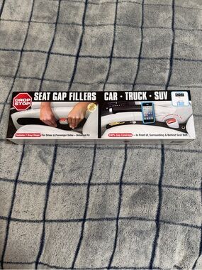 Drop Stop Seat Gap Fillers for Car, Truck & SUV - Black